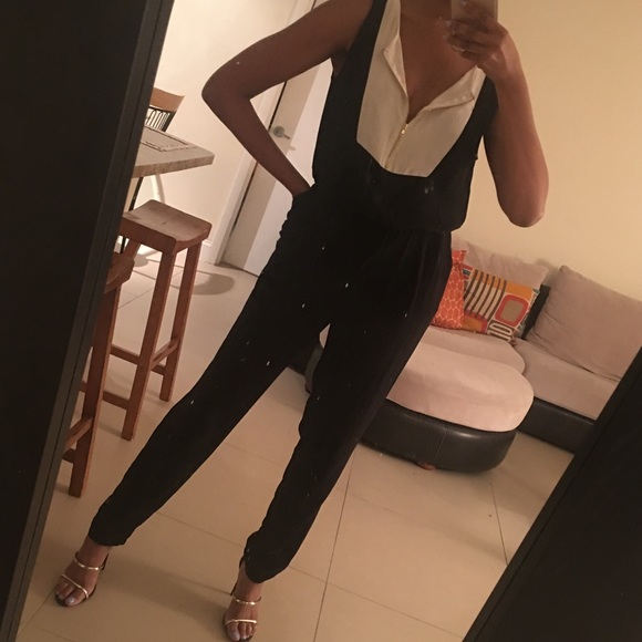 Black and white jumpsuit - Picture 4 of 6